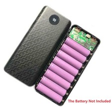 DIY PD Power Bank Case 18650 Battery Fast Charger Welding-Free Without Battery k