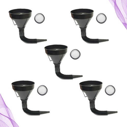 5 Stück Benzin Trichter Auto Motor Ölwechsel Motorrad mit Gitter Sieb Filter - Bild 6 von 11