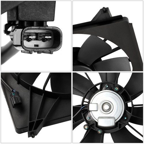 Radiator Cooling Fan w/ Blade Motor & Shroud Set For 2013-2017 Honda Accord 3.5L - Picture 7 of 12