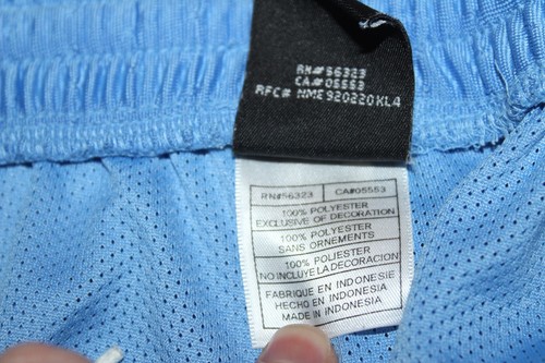 Air Jordan North Carolina UNC Tarheels Mesh Basketball Shorts Men's 2XL Long Y2K - Picture 3 of 9