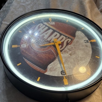 Vintage Miller Beer Neon Lighted Clock Sign 