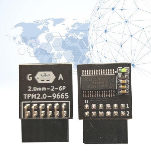GIGABYTE GC-TPM2.0_S 2.0 TPM Module (12 Pin 12-1) LPC A1K3 2.0 Pla Trusted J6U4 - Zdjęcie 9 z 13