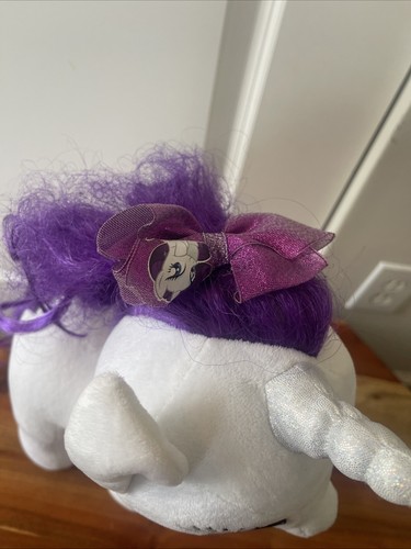 Build A Bear Workshop My Little Pony Rarity 16” White Unicorn Plush BAB 2014 - Picture 6 of 7