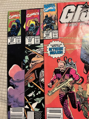 Marvel G.I.Joe 1990 Comics: 102, 103, 104, alle Seiten intakt, Umschlagschaden 104 - Bild 3 von 11