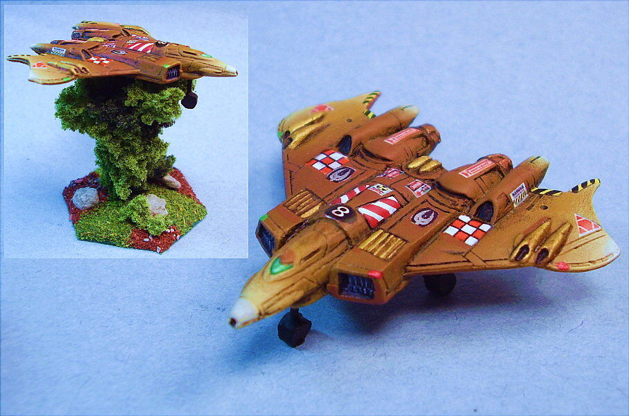 slåsstech målad Defiance Aerospace Fighter (mech skala) WG slåsstech målad Defiance Aerospace Fighter (mech skala) WG