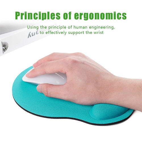 Ergonomic Office Mousepad With Gel Wrist Support Desktop Mouse Pad Wrist Rest - Picture 24 of 51