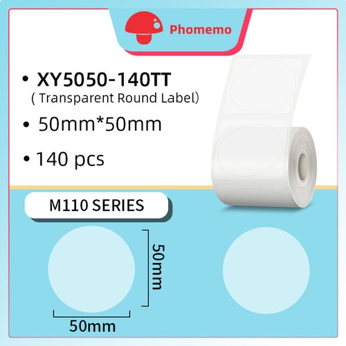 Thermal Paper Circle Gradient Label Sticker 50*50mm For M110 M200 140pcs/Roll - Zdjęcie 20 z 23