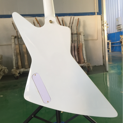 Custom Shop Explore Electric Guitar White H-H Pickup Gold Hardware Fast Delivery - Imagen 3 de 10