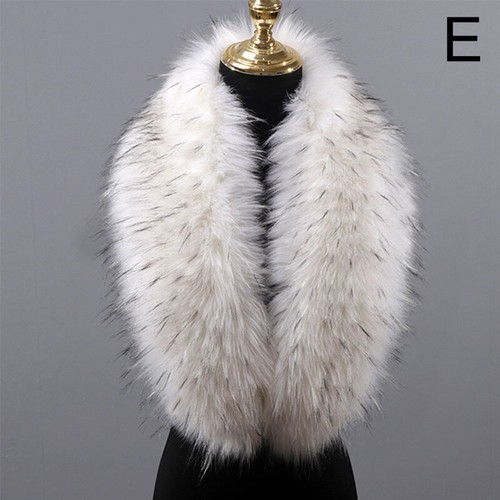 Damen Faux Fuchspelz Kragen Schal Halswärmer Halstuch Fellig Flauschig Warm Winter - Bild 40 von 87