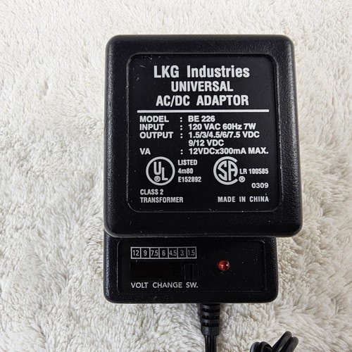 LKG industrial Universal AC/DC Adapter Model BE 226 Power Adapter - Picture 2 of 6