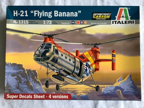 ✅ Italeri 1315 1:72 Piasecki H-21 "Flying Banana" + EXTRAS (DX139-35K2/3/1) - Bild 1 von 5