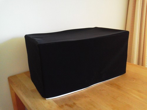 High-end speaker cover for SVS Ultra Evolution Center made of velvet suede - Picture 1 of 5