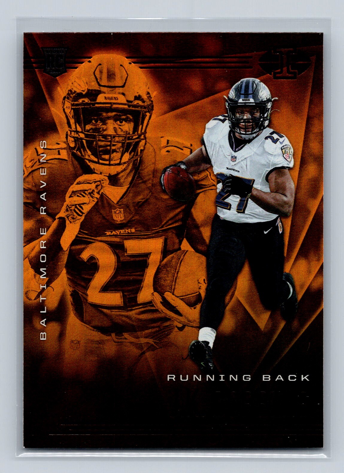 2020 Panini Illusions #13 J.K. Dobbins Orange RC Rookie Baltimore Ravens