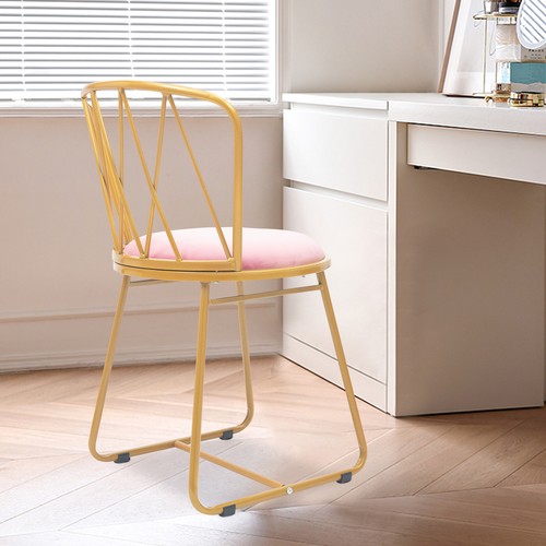 NEW Elegant Chair w/ Backrest & Soft Cushion Comfortable Bedroom Makeup Chair - Picture 23 of 24