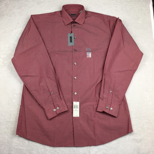 Kenneth Cole Unlisted Dress Shirt Mens 15-15.5/34-35 Brick Regular Fit NWT! - Picture 7 of 11
