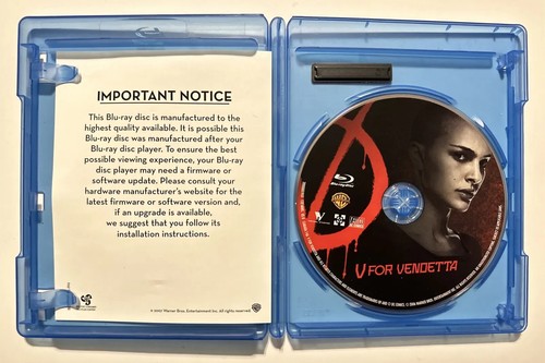 V for Vendetta [Blu-ray] - Blu-ray By Natalie Portman - VERY GOOD - Picture 2 of 3