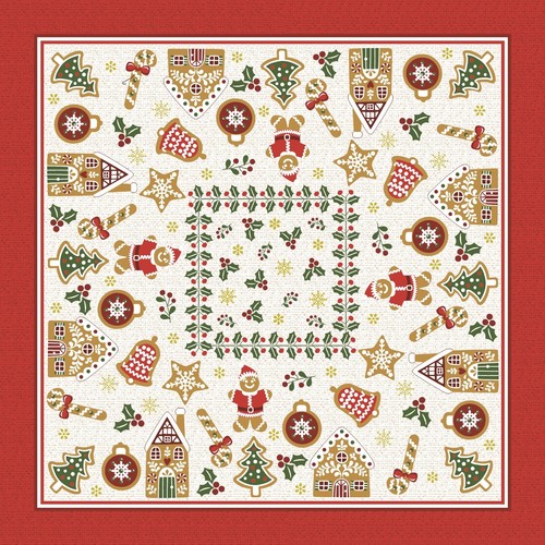 Mesa de Navidad. Cuadrado de 30x30 pulgadas para mesa de acento pequeña - Imagen 1 de 22