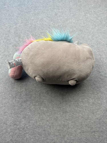 Gund Pusheen Cat Unicorn Pusheenicorn Plush 12” Gray Rainbow Stuffed Animal Toy - Picture 2 of 5