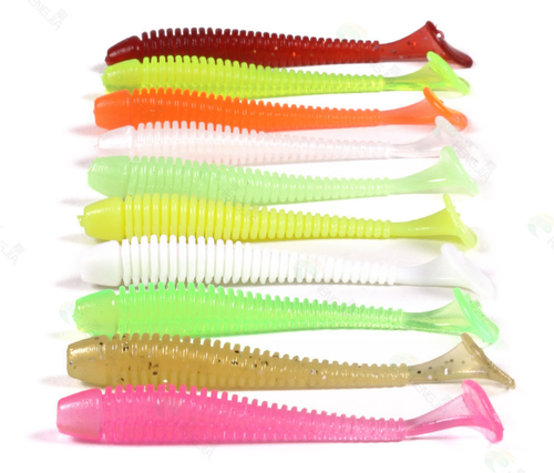 Hengjia Twister Kunstköder 20 Stück Set 60 mm Softbait Lures Hecht Zander Barsch - Bild 3 von 16