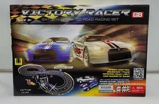 Golden Bright Victory Racer Racing Car Set Battery Operated 2 Cars Nissan