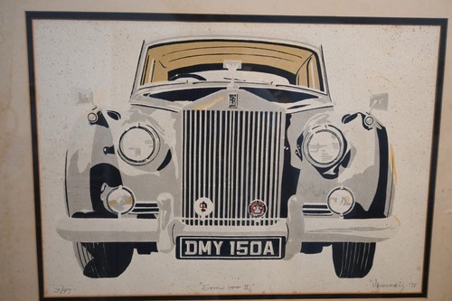 Frank Valenchis 1978 (American 1933-2006) #3 of 47 "Show Off II" Canvas 20”x 26” - Picture 8 of 13