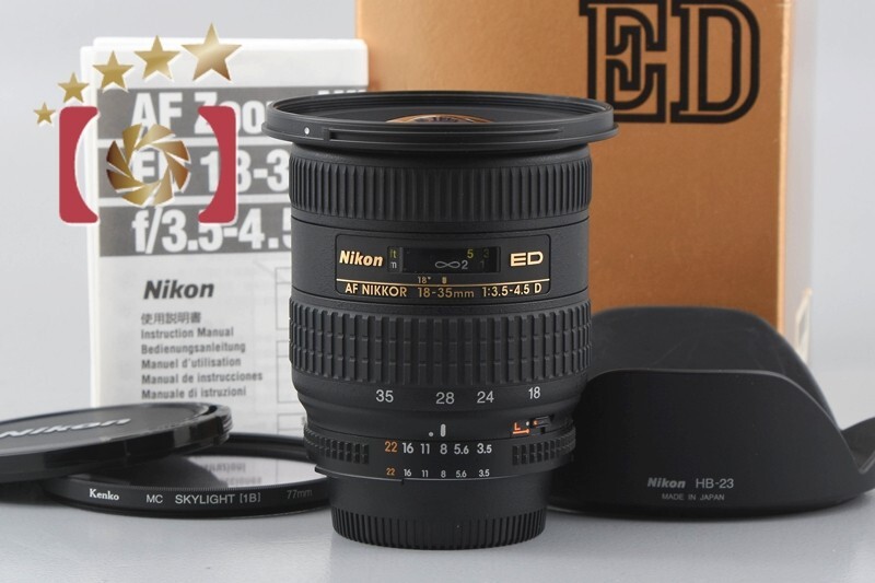 Excellent!! Nikon AF NIKKOR 18-35mm f/3.5-4.5 D ED w/ Box | eBay Excellent!! Nikon AF NIKKOR 18-35mm f/3.5-4.5 D ED w/ Box | eBay