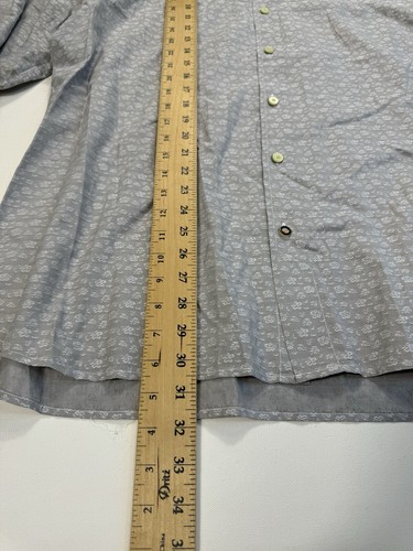 Tommy Bahama Men’s XL Grey Floral Button Down Shirt Modern Classic Casual Preppy - Picture 6 of 9