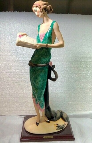 Vintage Giuseppe Armani Lady With Book 384C Figurine Sculpture Limited Edition - Picture 6 of 12