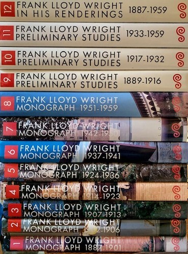 Bearbeitete und / Frank Lloyd Wright Monographien komplett in 12 knackigen Bänden 1.