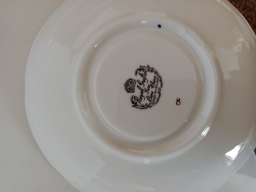 Tazza da tè e piattino vintage blu gobalto oro Royal Grafton osso fine Cina - Foto 6 di 6