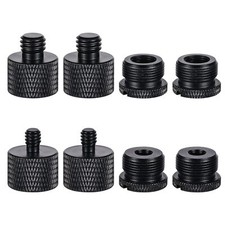 Mic Stand Adapter Set 8 PCS Microphone Stand Adapters -5/8 Female to 3/8 Male...