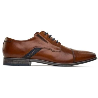 Bugatti Herren Toe Cap Gusset Schnürschuhe Braun - Bild 1 von 4