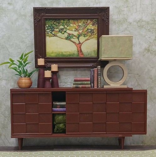 🟫 Braun 3 TÜREN TV KONSOLE Regal MÖBEL *wählen Sie Ihre Türen* 1/6 für BARBIE - Bild 7 von 45