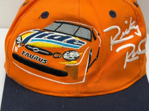 1990’s Ricky Rudd NASCAR Hat Tide Taurus Embroidered Auto Racing Cap Orange READ - Picture 6 of 18