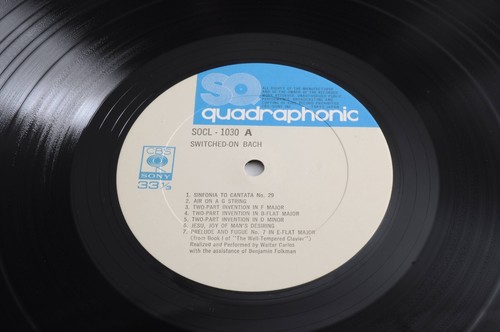 Sehr guter Zustand + Walter Carlos eingeschaltet Bach CBS/Sony Socl 1030 1974 Japan Obi Vinyl LP - Bild 10 von 13