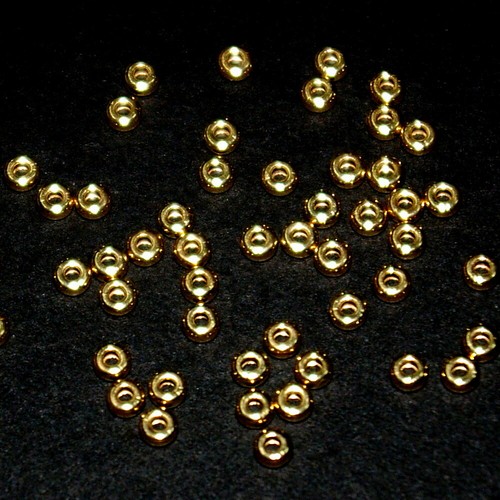 WHOLESALE LOTS 14kt Gold Filled Rondelle Spacer Beads 3mm, 4mm and 5mm - Picture 11 of 27