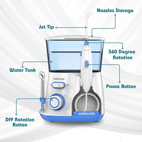 Waterpulse Dental Teeth Flosser Electric Oral Irrigator Tooth Cleaner Floss Pick - Picture 6 of 6