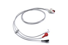 GE Datex Ohmeda ECG Cable Leadwires 3 Leads Snap Compatible - Same Day Shipping