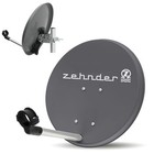 ZEHNDER 40 cm Satelliten SAT Spiegel Schüssel Antenne Camping Garten Balkon grau