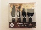 Taylor's Eye Witness Brooklyn Chrome 4 Piece Cheese Knife Set (New In Box)