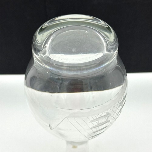 Crystal Decanter Set Etched 4 Glasses POLAND Schooner Clipper Sailboat Ship VTG - Picture 12 of 15