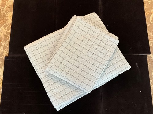 Bundle Boll & Branch Windowpane Full / Queen Pewter Duvet And Sham Set - Picture 2 of 3