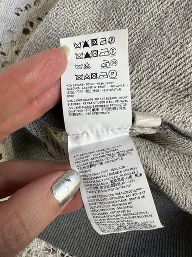 Felpa MARNI Tinta Unita Grigio Made In Italy Designer EU Taglia 44 - Foto 10 di 11