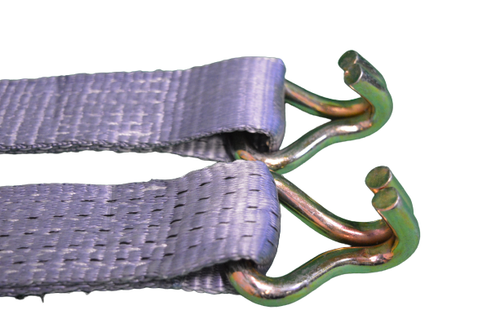 Ratchet Straps 50mm Pair Heavy Duty 2 Meter Tie Downs Warrior 5000kg 5 Tonne Ton - Picture 3 of 7