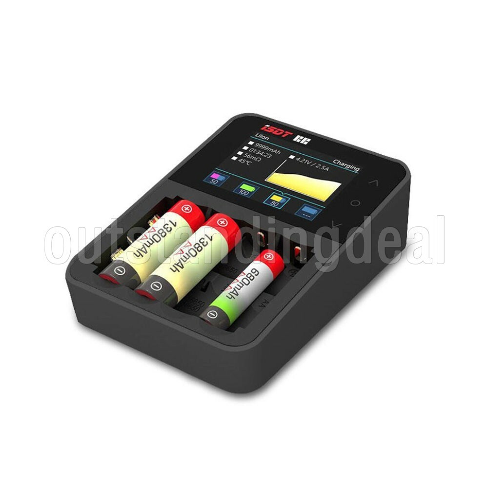 ISDT C4 EVO Battery Charger with Type-C QC3.0 Output for AA AAA Li-ion Battery Popularność sprzedaży wysyłkowej