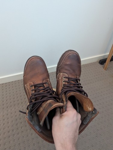 Timberland Earthkeeper Leather Boots Mens Size 7 Brown High Top Shoes - Picture 8 of 10