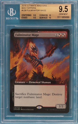 Fulminator Mage FOIL Ultimate Box Toppers Graded BGS 9.5 GEM MINT (0011869689) - Picture 1 of 2