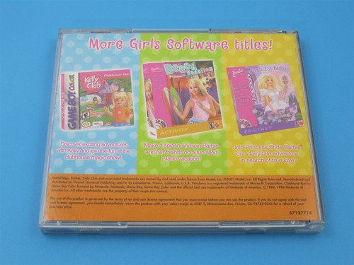 RARO Kelly Club 2001 Mattel Barbie Software Retro PC Juego CD ROM - Imagen 3 de 3