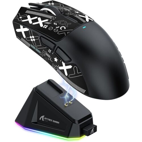ATTACK SHARK X11 BT/2.4G mouse da gioco wireless/cablato PixArt PAW3311 sensore di gioco - Foto 40 di 57