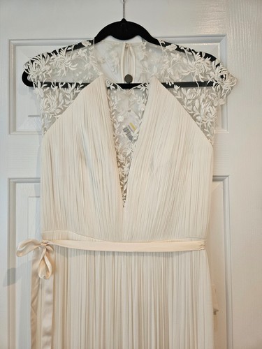 Wedding Dress BNWT size 14/16 Silk & Lace "Zoe" Catherine Deane - Picture 9 of 12